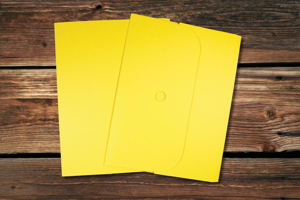 Ordnungsmappen 320x245 mm Intensivgelb 320 g/qm